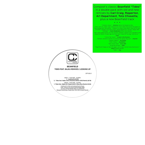 Beanfield - Tides feat. Bajka Remixes - Looking Up [CPT6103]